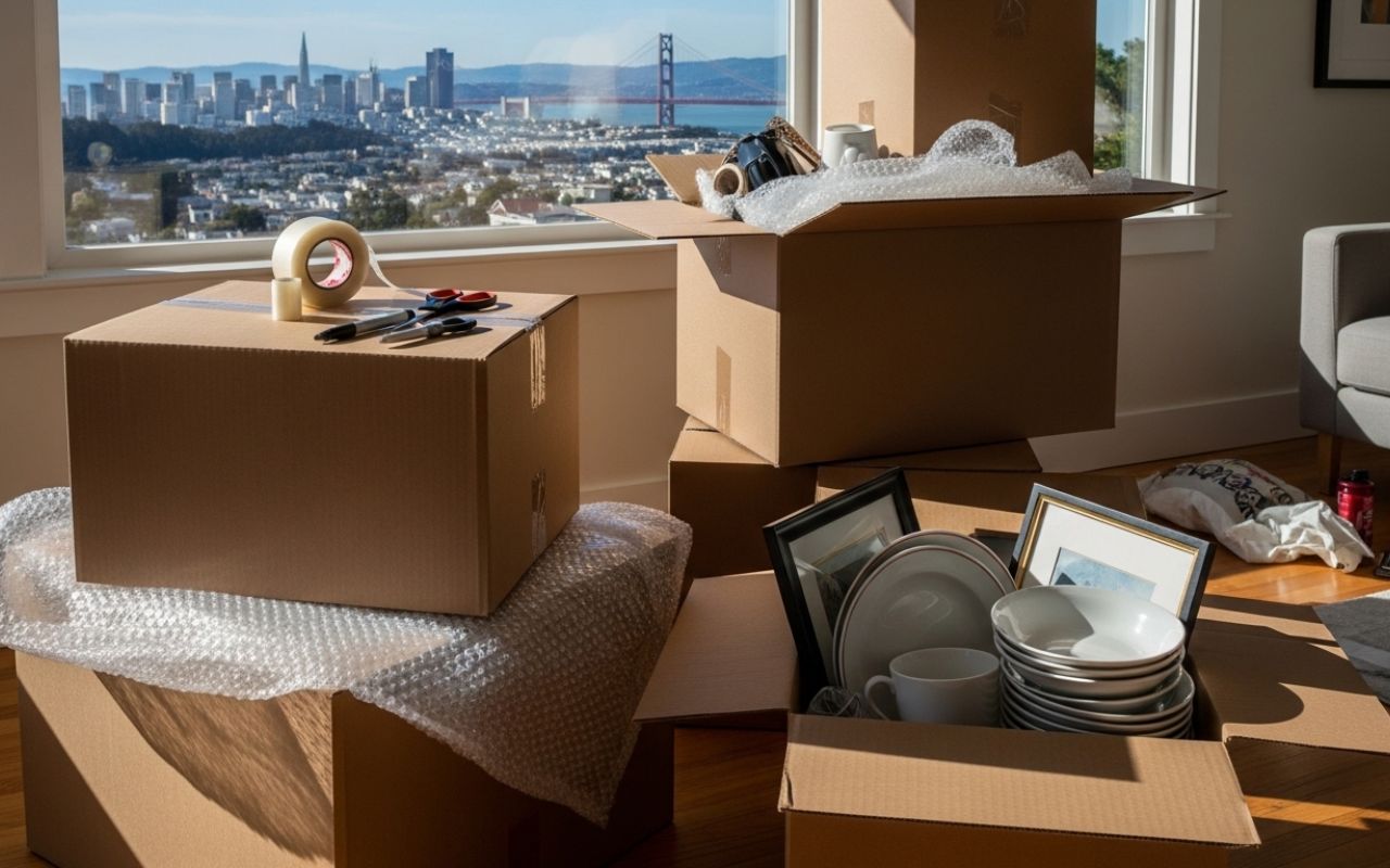 moving boxes calculator in Bay Area for home packing planning