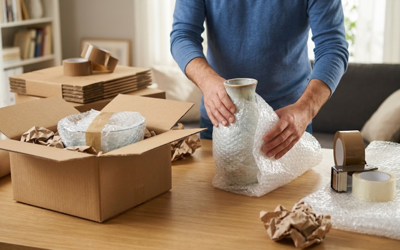 How to pack fragile items safely with protective wrapping and sturdy boxes